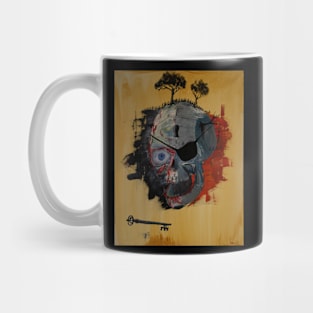 Abstract Skull Mug